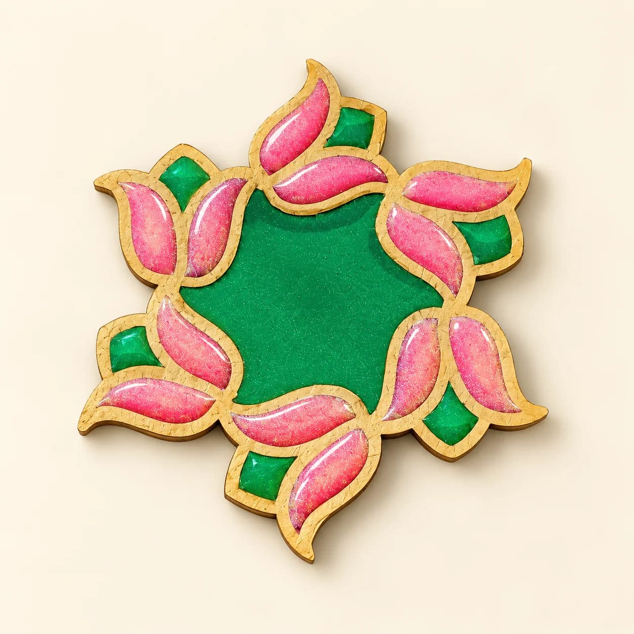 DIY Floral Wooden Engraving